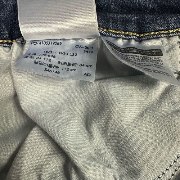 Levi’s Mid Rise Skinny Jeans Size 16 - Picture 6 of 6